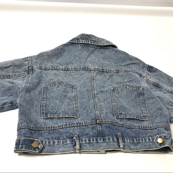 [By:NK ] Womens Denim Jean Cropped Top Jacket M - Picture 5 of 6